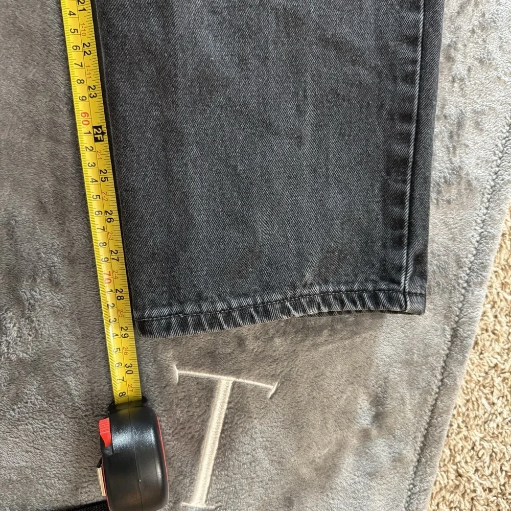 Vintage Levis 550 Mens 36x29 Black Denim Relax Tapered Jeans Red Tab Made In USA
